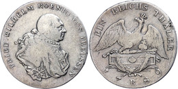 Taler, 1789, Friedrich Wilhelm II., Mzz B, Dav. 2597, Kl. Schrötlingsfehler, S-ss.  S-ss - Other & Unclassified