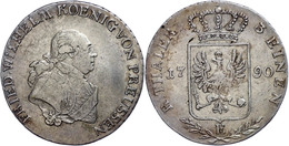 1/3 Taler, 1790, Friedrich Wilhelm II., Mzz E, Olding 4, Ss.  Ss - Other & Unclassified