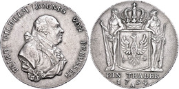 Taler, 1794, A, Friedrich Wilhelm II., Min. Justiert, Ss-vz.  Ss-vz - Other & Unclassified