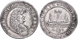 2/3 Taler (Palmbaumgulden), 1679, Johann Friedrich, HB, Welter 1730, Dav. 379, F. Vz. - Sonstige & Ohne Zuordnung