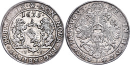 Taler, 1635, Mit Titel Ferdinand II., Jungk 474, Dav. 5096, Leichte Prägeschwäche, Ss-vz.  Ss-vz - Altri & Non Classificati