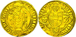 Goldgulden (3,48g), O.J. (1422), Dietrich II. Graf Von Mörs, Riel, Noss 317, Ss.  Ss - Autres & Non Classés