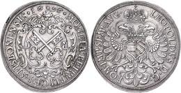 Taler, 1696, Mit Titel Leopold I., Dav. 5773, Schrötlingsfehler Am Rand, Vz.  Vz - Sonstige & Ohne Zuordnung