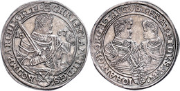 Taler, 1607, Christian II., Johann Georg I. Und August, Dresden, Schnee 767, Dav. 7566, Ss-vz.  Ss-vz - Andere & Zonder Classificatie