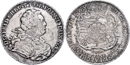 Taler, 1763, Friedrich Christian, Schnee 1053, Kl. Kratzer, Ss.  Ss - Sonstige & Ohne Zuordnung