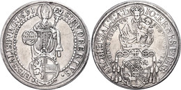 Taler, 1691, Johann Ernst Graf Von Thun Und Hohenstein, Zöttl 2163, Probszt 1797, Ss.  Ss - Andere & Zonder Classificatie