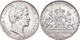 Doppeltaler, 1848, Ludwig I., AKS 74, J. 65, Randfehler, Vz.  Vz - Andere & Zonder Classificatie