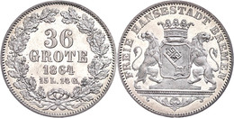 36 Grote, 1864, AKS 2, J. 25, Wz. Kr., F. St. - Bremen