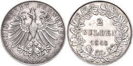 Doppelgulden, 1846, AKS 5, J. 28, Vz.  Vz - Andere & Zonder Classificatie