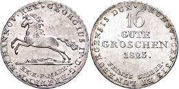 16 Gute Groschen, 1823, Georg IV., AKS 38, Vz+. - Hannover