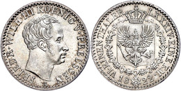 1/6 Taler=5 Groschen, Silber, 1822, Friedrich Wilhelm III., AKS 26, J. 57, Wz. Kratzer, F. St. - Altri & Non Classificati