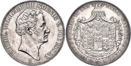 Doppeltaler, 1840, Friedrich Wilhelm III., AKS 9, J. 64, Kl. Rf., Vz.  Vz - Altri & Non Classificati