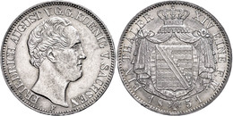 Taler, 1851, Friedrich August II., AKS 101, J. 87, Vz.  Vz - Sonstige & Ohne Zuordnung