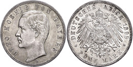 5 Mark, 1898, Otto, Kl. Rf., Vz., Katalog: J. 46 Vz - Autres & Non Classés