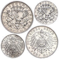 2 Und 5 Mark, 1904 Und 1906, Vz Bzw. F. Vz., Katalog: J. 59/60 - Bremen