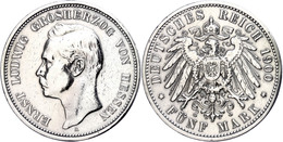 5 Mark, 1900, Ernst Ludwig, Kl. Rf., Poliert, Ss, Katalog: J. 73 Ss - Sonstige & Ohne Zuordnung