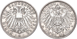 2 Mark, 1906, Ss-vz., Katalog: J. 81 Ss-vz - Lübeck