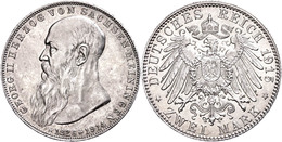 2 Mark, 1915, Georg II., Auf Seinen Tod, Vz., Katalog: J. 154 Vz - Autres & Non Classés
