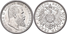 2 Mark, 1908, Wilhelm II., Vz., Katalog: J. 174 Vz - Other & Unclassified