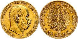 10 Mark, 1875, Wilhelm I., Mzz C, Randfehler, Ss., Katalog: J. 245 Ss - Sonstige & Ohne Zuordnung