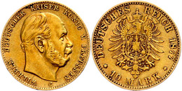 10 Mark, 1877, Wilhelm I., Mzz C, Ss., Katalog: J. 245 Ss - Sonstige & Ohne Zuordnung