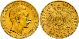 20 Mark, 1897, Wilhelm II., Kl. Rf., Ss., Katalog: J. 252 Ss - Altri & Non Classificati