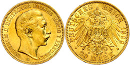 20 Mark, 1899, Wilhelm II., Ss-vz., Katalog: J. 252 Ss-vz - Other & Unclassified