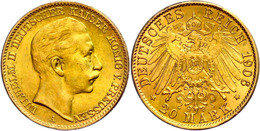 20 Mark, 1906, Wilhelm II., Ss., Katalog: J. 252 Ss - Altri & Non Classificati