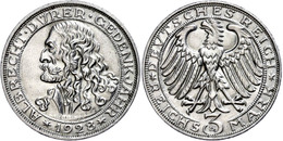 3 Reichsmark, 1928, Albrecht Dürer, Kl. Rf., Vz., Katalog: J. 332 Vz - Other & Unclassified