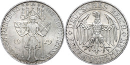 5 Reichsmark, 1929, Meißen, Vz., Katalog: J. 339 Vz - Sonstige & Ohne Zuordnung