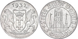 Danzig, 5 Gulden, 1932, Marienkirche, Vz., Katalog: J. D17 Vz - Other & Unclassified