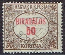 HUNGARY #  FROM 1922-24 MICHEL D11 - Servizio