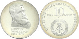 10 Mark, 1979, Ludwig Feuerbach, In Hartplastik Verplombt (Plastik Klebrig), PP., Katalog: J. 1574 PP - Sonstige & Ohne Zuordnung