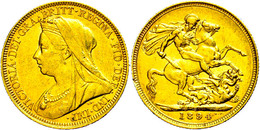 Pound, Gold, 1894, Victoria, Sydney, Fb. 23, Randfehler, Ss.  Ss - Altri & Non Classificati