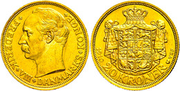 20 Kronen, Gold, 1910, Frederik VIII., Fb. 297, Vz.  Vz - Denmark