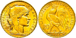 20 Francs. Gold, Marianne, Fb. 596a, Vz-st.  Vz-st - Altri & Non Classificati