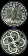 50 Euro, 1 Kg Silber, 2003, Europäische Währungsunion, KM 1340, In Ausgabeschatulle, Ohne Zertifikat! PP.  PP - Other & Unclassified