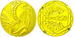 250 Euro, Gold, 2015, Nationale Symbole - Gallischer Hahn, Schön 1582, In Etui, St.  St - Autres & Non Classés