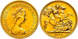 Sovereign, Gold, 1978, Elisabeth II., Fb. 418, F. St. - Sonstige & Ohne Zuordnung