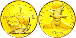 20 Euro, Gold, 2004, Belgien, KM 242, In Kapsel, PP.  PP - Other & Unclassified