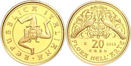 20 Euro, Gold, 2012, Flora In Der Italienischen Kunst-2. Ausgabe, 5,8 G Fein, KM 352, In Kapsel, In Ausgabeschatulle Des - Other & Unclassified