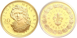 20 Euro, Gold, 2013, Flora In Der Italienischen Kunst-3. Ausgabe, 5,8 G Fein, KM 365, In Kapsel, In Ausgabeschatulle Des - Other & Unclassified