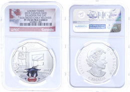 20 Dollars, 2015, Looney Tunes-Sylvester The Cat, In Slab Der NGC Mit Der Bewertung PF 70 Ultra Cameo, Colorized Early R - Canada