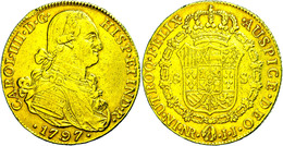 8 Escudos, Gold, 1797, Karl IV., Bogota, KM 62.1, Ss.  Ss - Kolumbien