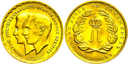 Goldmedaille (20 Francs), 1953, Josephine Charlotte Und Jean, Probst 01(1), Vz-st.  Vz-st - Sonstige & Ohne Zuordnung