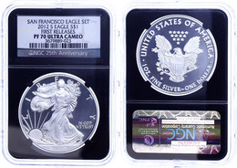 Dollar, 2012, S, Silver Eagle, In Slab Der NGC Mit Der Bewertung PF70 Ultra Cameo, First Releases, Black Core. - Other & Unclassified