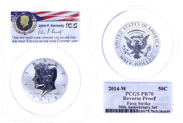 1/2 Dollar, 2014, W, Kennedy, In Slab Der PCGS Mit Der Bewertung PR70, Reverse Proof, First Strike. - Other & Unclassified