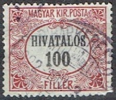 HUNGARY #  FROM 1934 MICHEL D12 - Dienstzegels