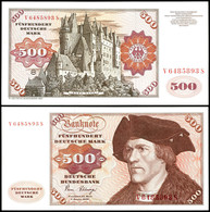 500 Deutsche Mark, Bundesbanknote, 2.1.1980, V 6485893 S, Ro. 290 A, Erhaltung I-II., Katalog: Ro.290a I-II - Autres & Non Classés