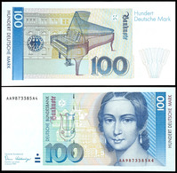 100 Deutsche Mark, Bundesbanknote, 2.1.1989, Serie AA9873385A4, Ro. 294 A, Erhaltung I., Katalog: Ro.294a I - Autres & Non Classés